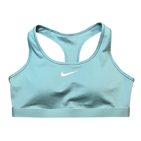 Nike Swoosh Women’s Large Medium Support Padded Racerback Sports Bra In Cannon - Picture 6 of 8